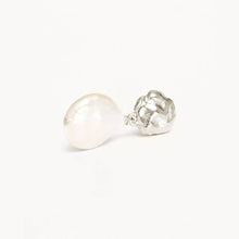 Load image into Gallery viewer, SILVER ENDLESS GRACE PEARL DROP EARRING
