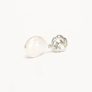 SILVER ENDLESS GRACE PEARL DROP EARRING