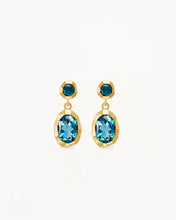 Load image into Gallery viewer, BY CHARLOTTE GOLD SACRED JEWEL TOPAZ EARRING
