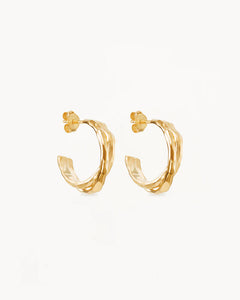 BY CHARLOTTE GOLD SHIELD HOOPS