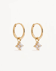 BY CHARLOTTE GOLD CRYSTAL BLOOM HOOPS