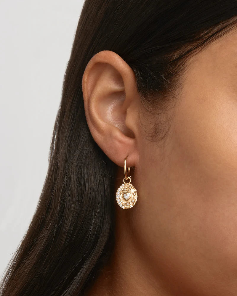 BY CHARLOTTE GOLD LOVE YOU TO THE MOON AND BACK HOOPS