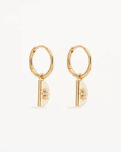 Load image into Gallery viewer, BY CHARLOTTE GOLD LOTUS HOOPS (NEW)
