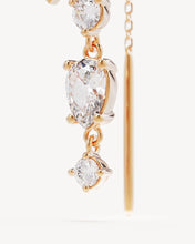 Load image into Gallery viewer, BY CHARLOTTE GOLD LOTUS RAIN THREAD EARRINGS
