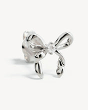 Load image into Gallery viewer, BY CHARLOTTE SILVER FOREVER MORE BOW STUD EARRING
