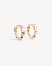 Load image into Gallery viewer, BY CHARLOTTE GOLD BREATHE IN STILLNESS HOOPS
