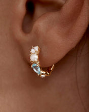 Load image into Gallery viewer, BY CHARLOTTE GOLD BREATHE IN STILLNESS HOOPS
