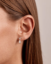 Load image into Gallery viewer, BY CHARLOTTE SILVER QUIET RADIANCE DROP STUD EARRING
