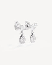 Load image into Gallery viewer, BY CHARLOTTE SILVER QUIET RADIANCE DROP STUD EARRING
