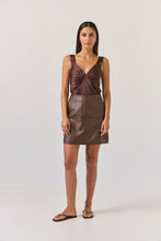 Load image into Gallery viewer, TUESDAY EMILI MINI SKIRT DARK CHOCOLATE
