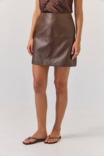 Load image into Gallery viewer, TUESDAY EMILI MINI SKIRT DARK CHOCOLATE
