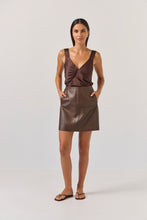 Load image into Gallery viewer, TUESDAY EMILI MINI SKIRT DARK CHOCOLATE
