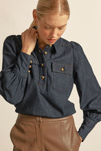 Load image into Gallery viewer, ZOE KRATZMANN RESONATE TOP DARK DENIM

