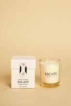 Load image into Gallery viewer, AMONG THE BRAVE ESCAPE VANILLA AMBER SOY CANDLE BEIGE
