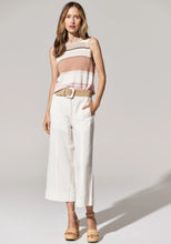 Load image into Gallery viewer, POL ESTEL STRIPE KNIT TANK PINK MULTI
