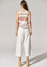 Load image into Gallery viewer, POL ESTEL STRIPE KNIT TANK PINK MULTI
