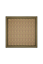 Load image into Gallery viewer, KAREN WALKER MONOGRAM LARGE CHECK CLASSIC SCARF TAN MULTI
