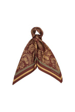Load image into Gallery viewer, KAREN WALKER UNICORN CLASSIC SILK SCARF CHOCOLATE MULTI
