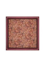 Load image into Gallery viewer, KAREN WALKER PAISLEY CLASSIC SILK SCARF BURGUNDY MULTI
