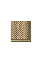 Load image into Gallery viewer, KAREN WALKER MONOGRAM LARGE CHECK CLASSIC SCARF TAN MULTI
