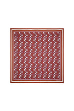 Load image into Gallery viewer, KAREN WALKER MONOGRAM LARGE CHECK CLASSIC SCARF PLUM MULTI
