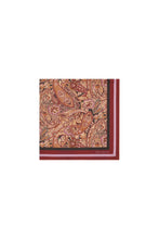 Load image into Gallery viewer, KAREN WALKER PAISLEY CLASSIC SILK SCARF BURGUNDY MULTI
