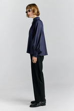 Load image into Gallery viewer, KAREN WALKER PROVINCE BLOUSE NAVY
