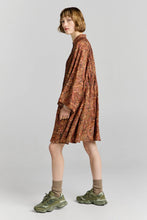 Load image into Gallery viewer, KAREN WALKER GLAZE DRESS BURGUNDY MULTI
