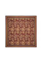 Load image into Gallery viewer, KAREN WALKER UNICORN CLASSIC SILK SCARF CHOCOLATE MULTI
