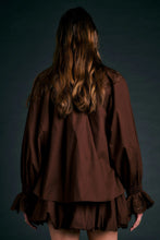 Load image into Gallery viewer, KAREN WALKER IVY BLOUSE CHOCOLATE
