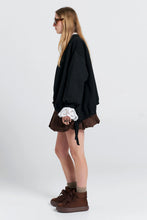 Load image into Gallery viewer, KAREN WALKER FRATERNITY SWEATSHIRT BLACK
