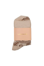Load image into Gallery viewer, KAREN WALKER CAROUSEL SOCKS 2 PACK CREAM MULTI
