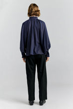 Load image into Gallery viewer, KAREN WALKER PROVINCE BLOUSE NAVY
