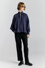 Load image into Gallery viewer, KAREN WALKER PROVINCE BLOUSE NAVY
