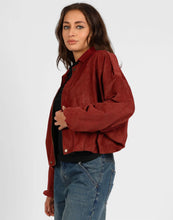 Load image into Gallery viewer, STORM FAUX SUEDE JACKET RUST
