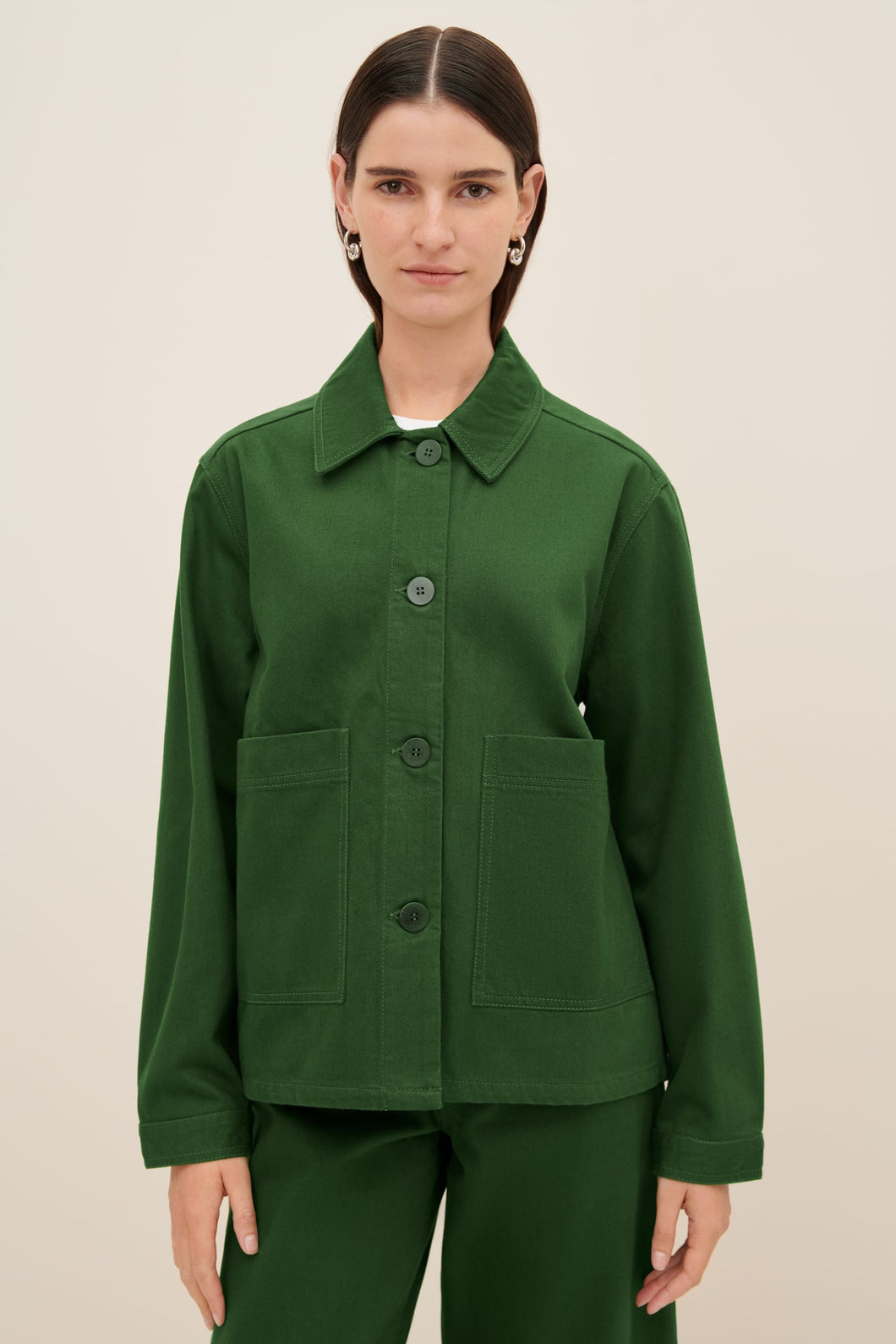 KOWTOW FELIX JACKET GREEN DENIM