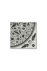 KAREN WALKER FILIGREE CLASSIC SCARF CREAM/BLACK