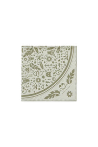 KAREN WALKER FILIGREE CLASSIC SCARF CREAM/OLIVE