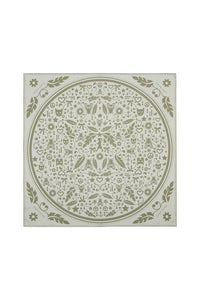 KAREN WALKER FILIGREE CLASSIC SCARF CREAM/OLIVE