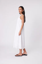 Load image into Gallery viewer, MARLOW FLORENCE LINEN DRESS WHITE
