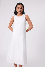 Load image into Gallery viewer, MARLOW FLORENCE LINEN DRESS WHITE
