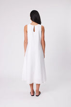 Load image into Gallery viewer, MARLOW FLORENCE LINEN DRESS WHITE
