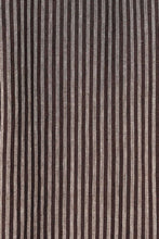 Load image into Gallery viewer, ROWIE RAMONA LINEN LONG SLEEVE SHIRT BROWN STRIPE
