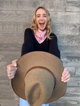 Load image into Gallery viewer, DARK HAMPTON x KAYLEE BELL COWBOY UP PINK PETITE SILK SCARF
