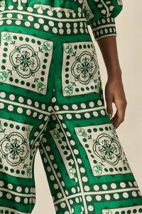GESTURE PANT PARROT SCARF