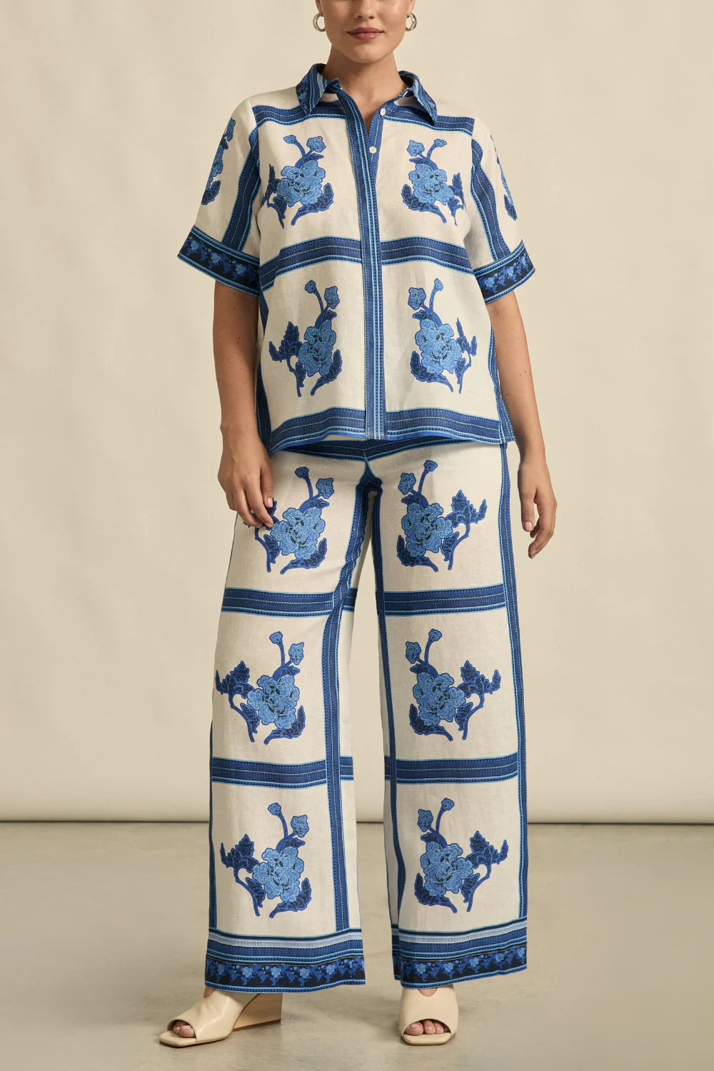 ZOE KRATZMANN GESTURE PANT AZURE COLLAGE