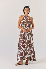 Load image into Gallery viewer, TUESDAY HALTER DRESS PAINTERLY
