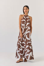 Load image into Gallery viewer, TUESDAY HALTER DRESS PAINTERLY
