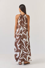 Load image into Gallery viewer, TUESDAY HALTER DRESS PAINTERLY
