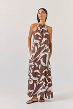 Load image into Gallery viewer, TUESDAY HALTER DRESS PAINTERLY
